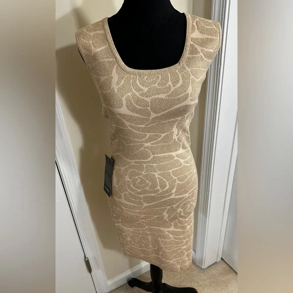 knee length dresses for ladies Bebe Mini Dress with Lining in Mini Check Chocolate main image 1